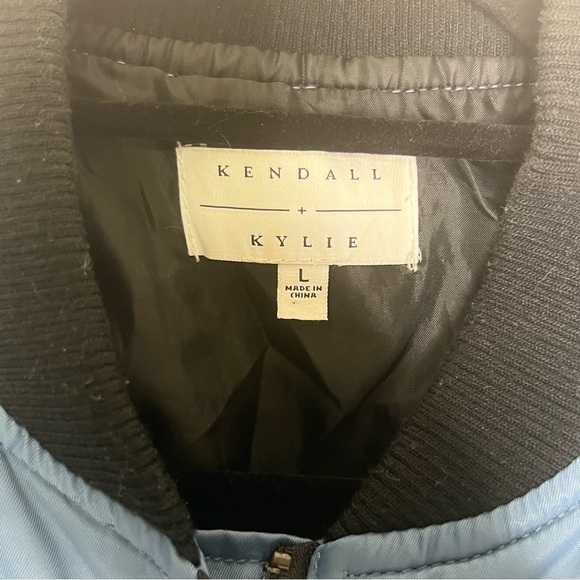 Kendall + Kylie Blue Bomber Jacket - Picture 4 of 4
